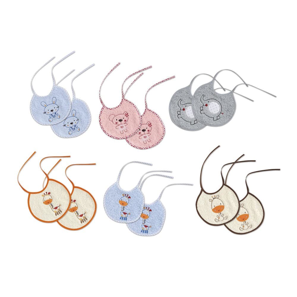 Babete Terry 20 X 20 Pack 2 Unidades Azul  Interbaby