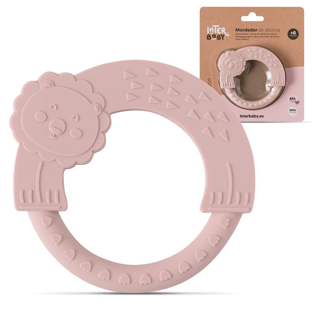 Mordedor De Silicone Rosa Escuro Interbaby