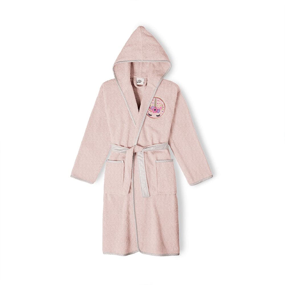 Roupão De Banho Infantil T 14 Rosa Escuro Interbaby
