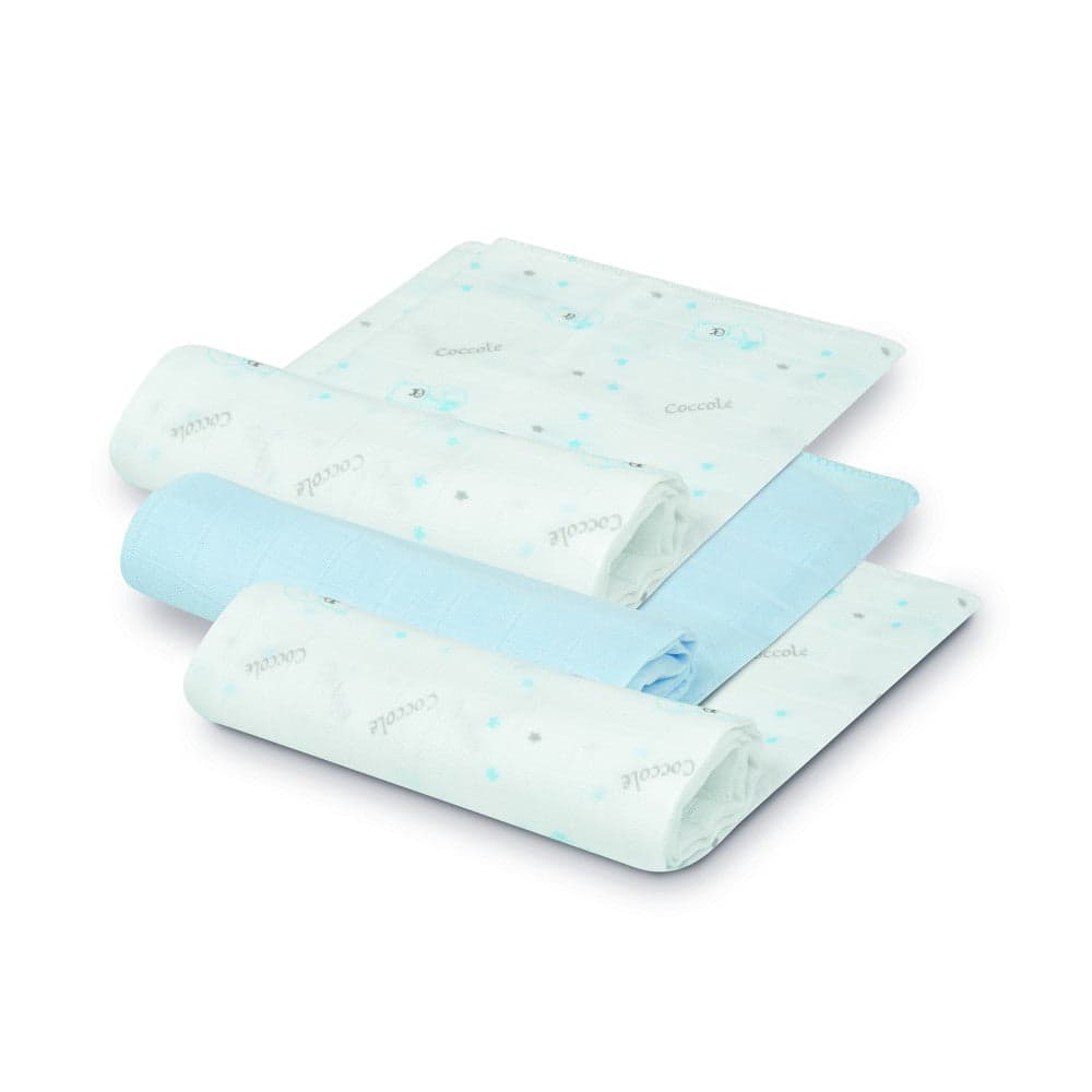 Fraldas Bambu 55X70 Bear Pack 3 Azul Interbaby