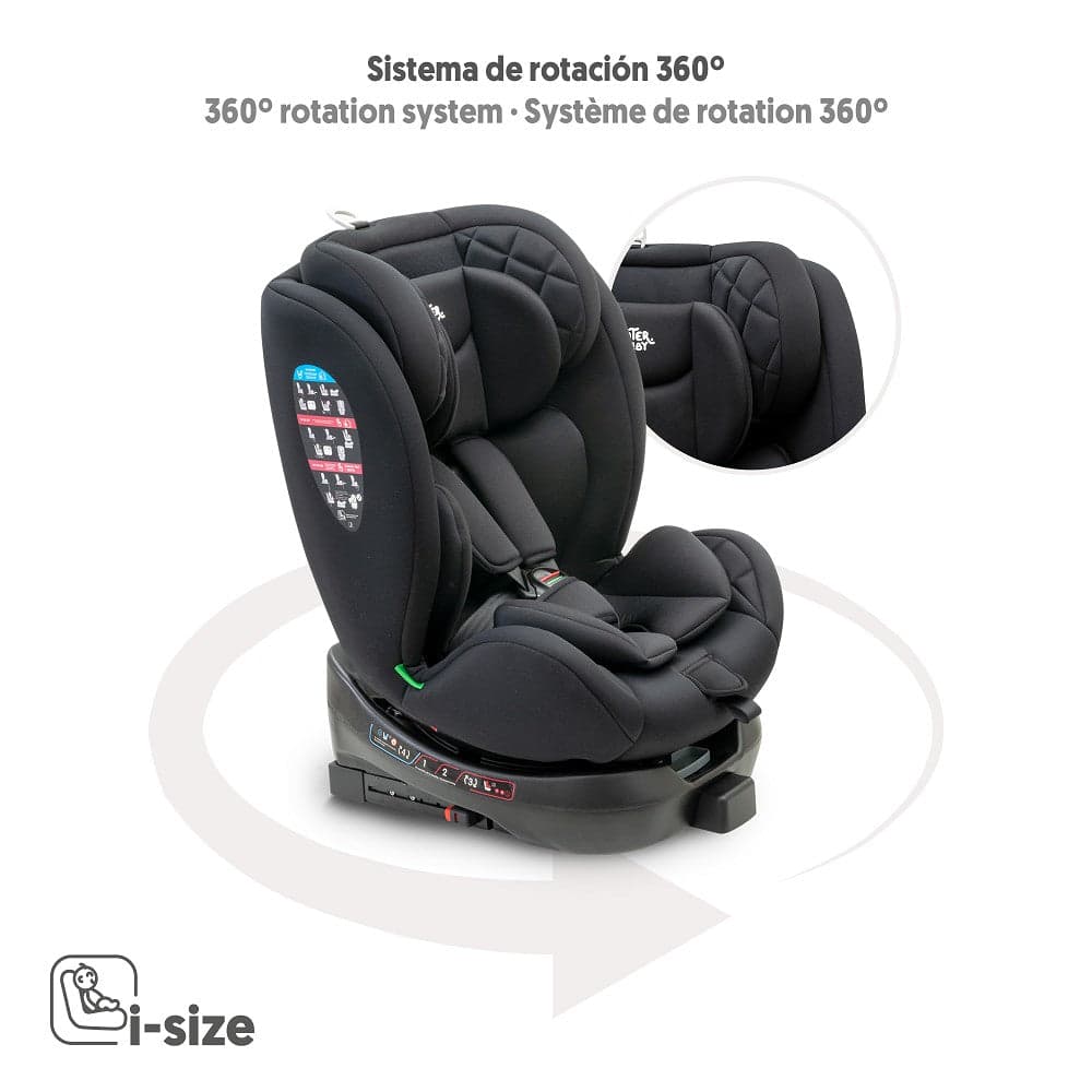 Cadeira Auto I-size 40-150 Cmsella Preto Interbaby