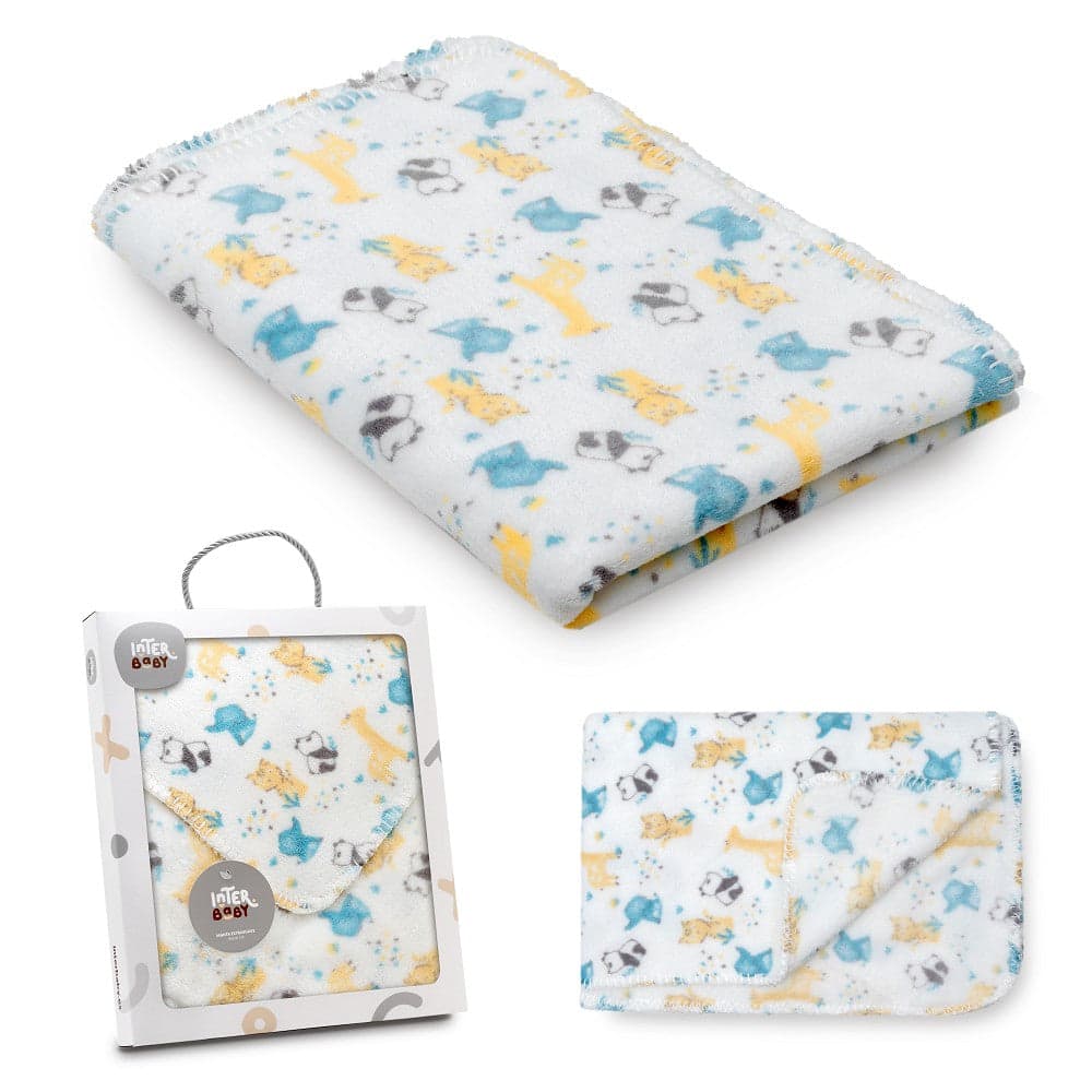 Cobertor Cinza Animal Interbaby