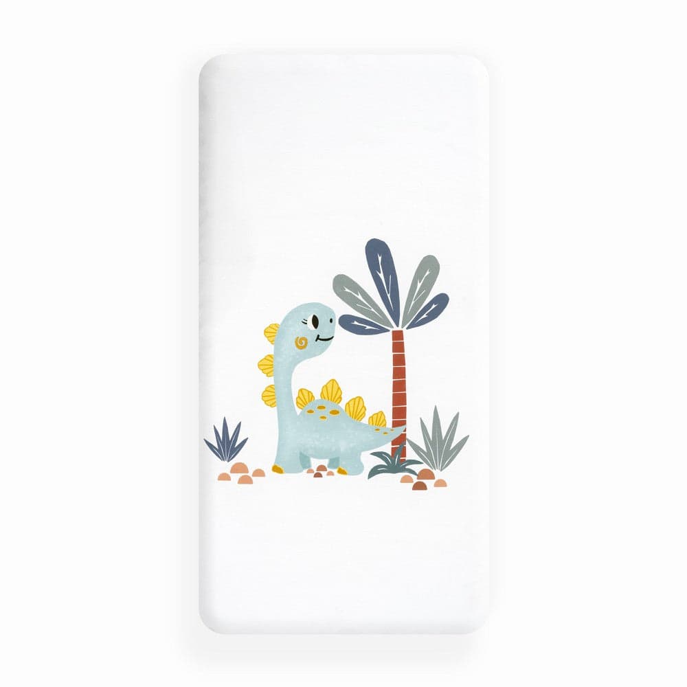 Conjunto 2 Capa de Edredão Dinossauro Palm Branco Interbaby