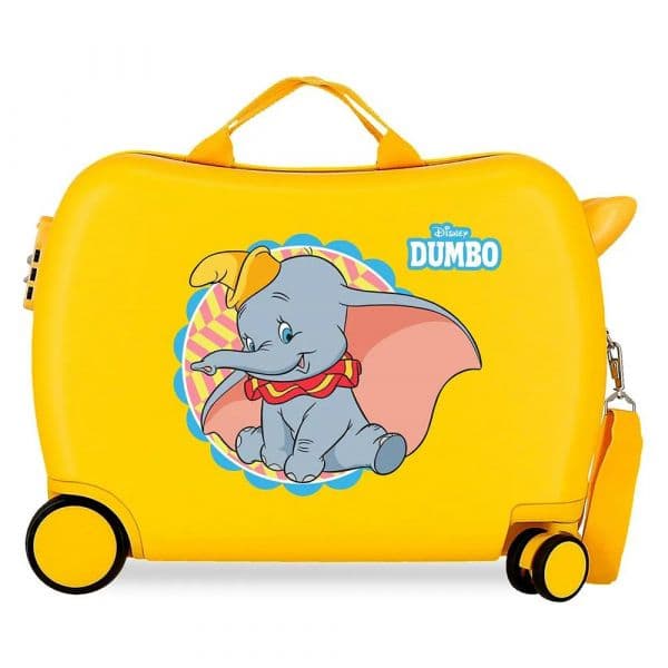 Disney Mala Com Rodinhas Dumbo 34l Yellow One Size