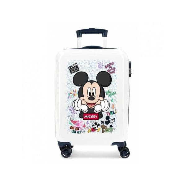 Joumma Bags Trolley de Viagem 55cm Be Cool Branco Mickey
