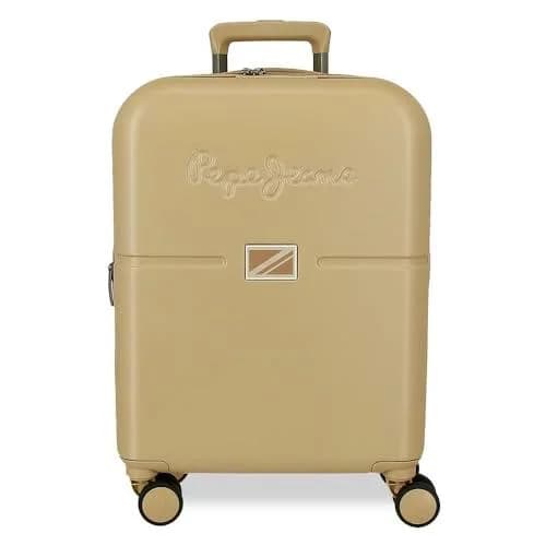 7698638-Trolley ABS 55CM Beige Champagne PJ