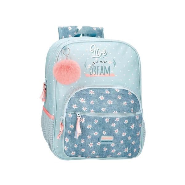 Movom Mochila Escolar 38cm Live Your Dreams Azul