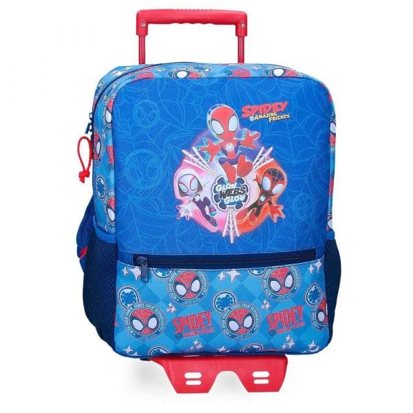 Marvel Mala Com Rodinhas Spidey Power Of 3 33 Cm Blue One Size