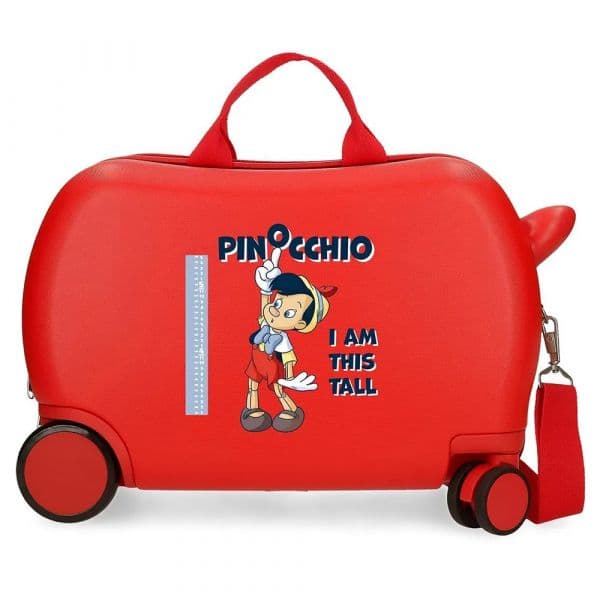 Disney Mala Com Rodinhas Pinocchio 24l Red One Size
