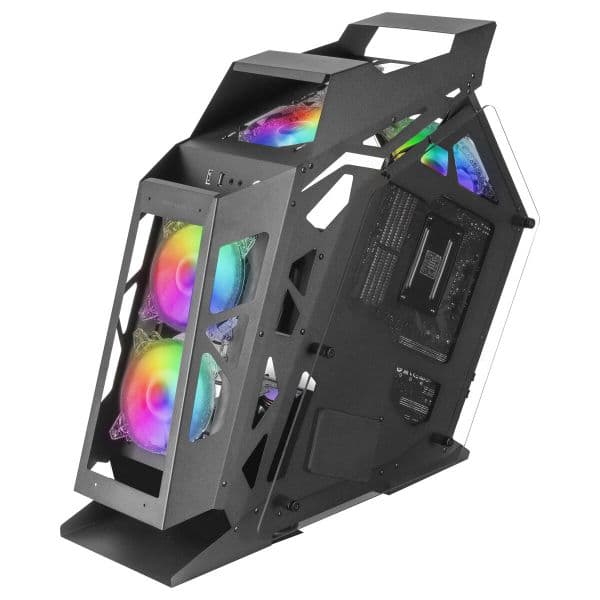 Mars Gaming MC61 ARGB MicroATX Vidro Temperado Preta - MC61