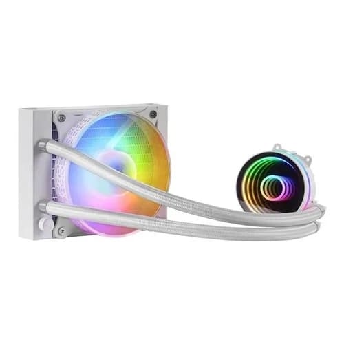 Water Cooler CPU Mars Gaming MLONE120 FRGB Infinity Mirror Liquid Branco