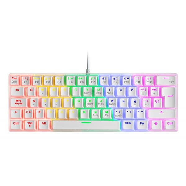 Mars Gaming MK60 Red Branco Italiano