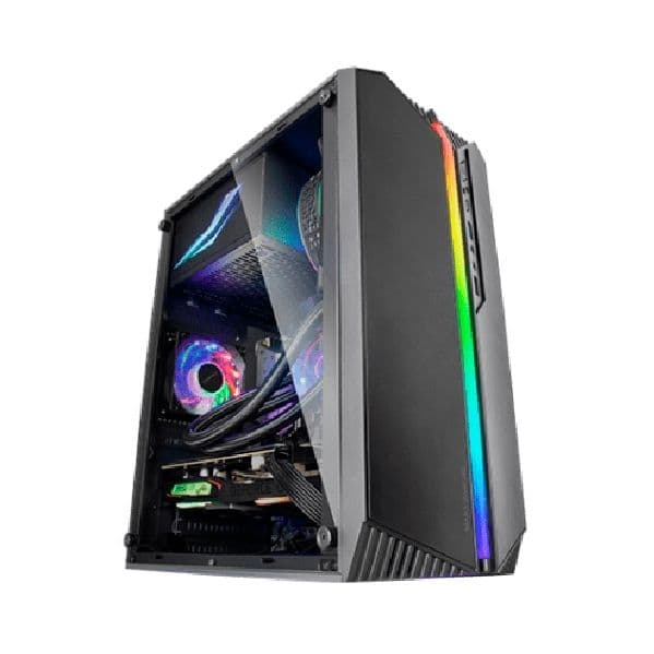Mars Gaming MCS1 ARGB Preta MicroATX - MCS1