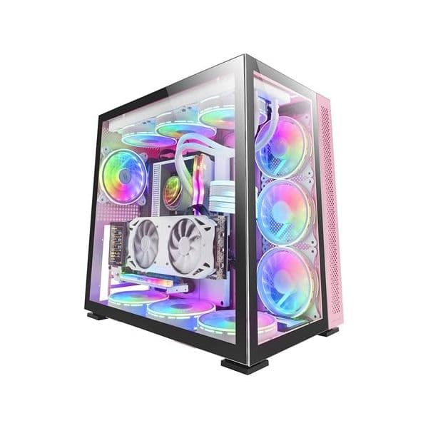 Mars Gaming MCV4 XXL E-ATX Vidro Temperado Rosa