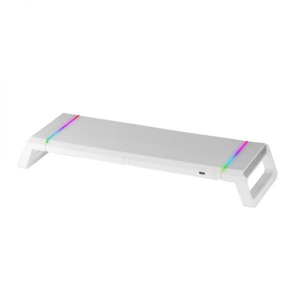 Suporte para Monitor Mars Gaming MGS-One Chroma RGB Branco
