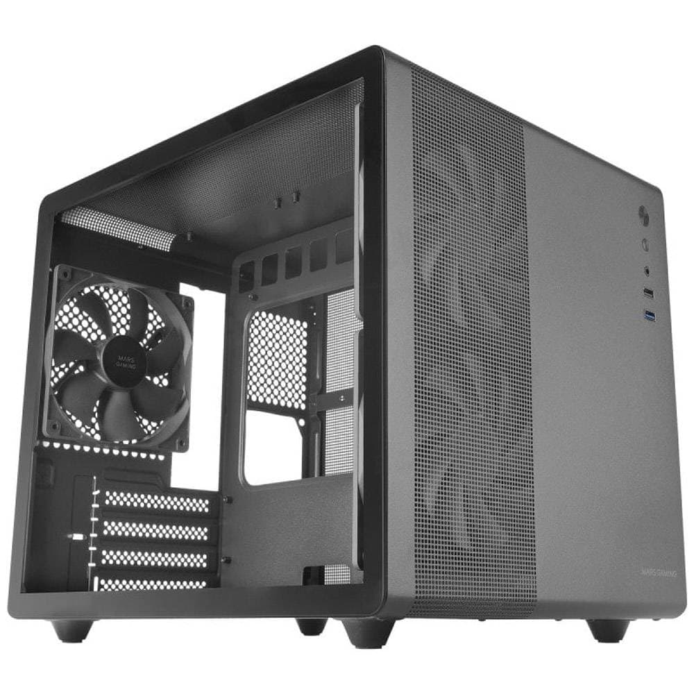 Caixa Mars Gaming MC-MPRO Preta (MicroATX) (Vidro Temperado) - MCMPRO