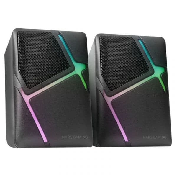 Mars Gaming MS-H Colunas Compactos RGB 10W Pretas