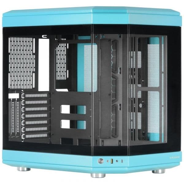 Mars Gaming MC-3T Vidro Temperado 3x Slots PCI Verticais USB-C 3.0 Azul