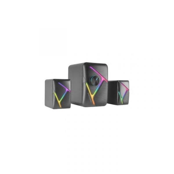 Mars Gaming MS-H21 Altifalantes Gaming RGB 2.1 e Subwoofer 35W Pretos