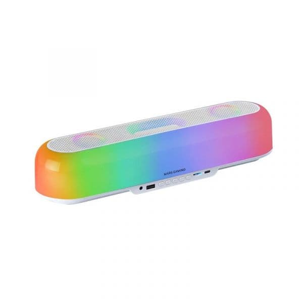 Soundbar Mars Gaming MSB-ORB RGB Bluetooth 5.3 2.0 20W Branca