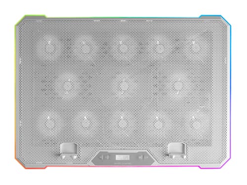 Mars Gaming Base Refrigeração MNBC13 17" Ajustável ARGB + Stand Branco