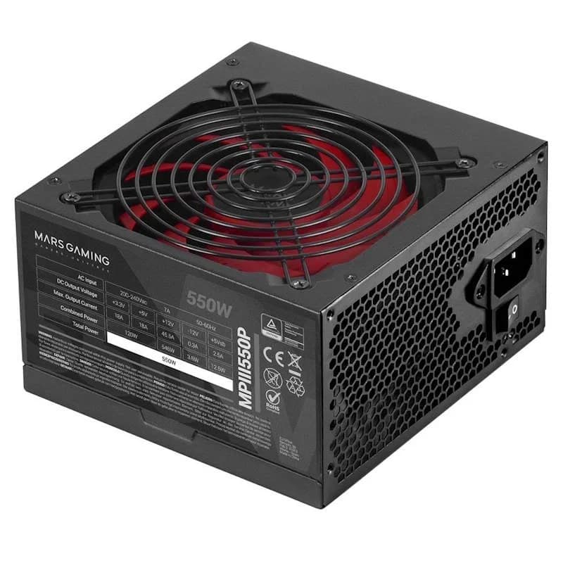 Fonte Mars Gaming MPIII550P 550W