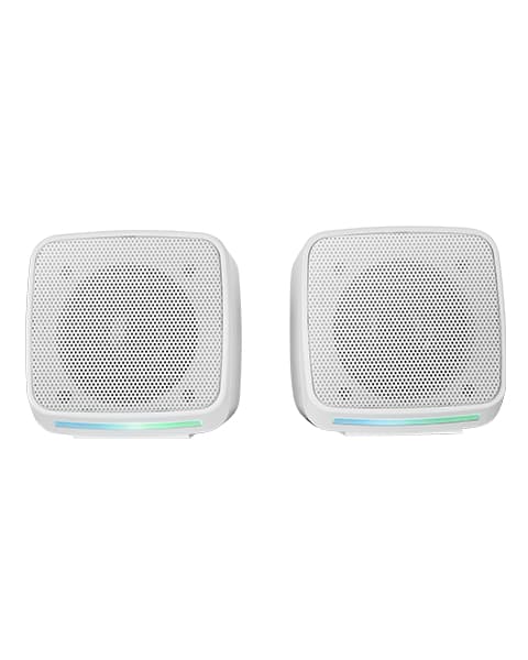 Mars Gaming MSPROW Colunas 2.0 RGB 10W USB + Jack Branco
