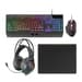 Bundle Mars Gaming MCP124PRO 4-em-1 Gaming Combo Rgb Preto (teclado pt + Rato 3200DPI + Headset + Tapete M) - MCP124PROPT