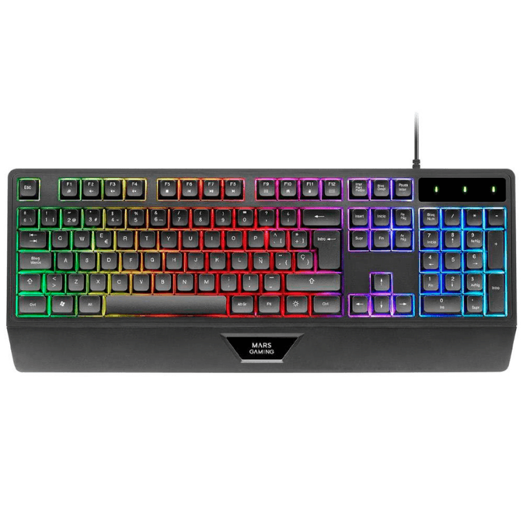 Teclado Mars Gaming Teclado MK124 FRGB H-Mech Preto