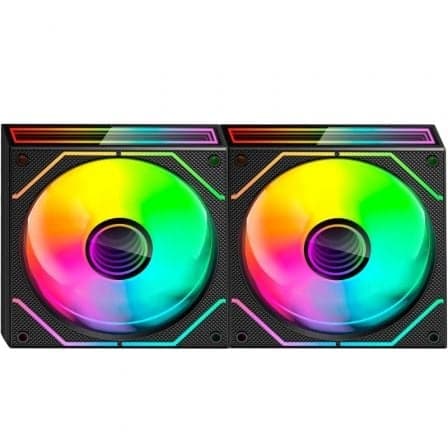 Mars Gaming Ventoinha 120mm MF-3DPROX2R Argb Reverse PWM Preta (Pack2) - MF3DPROX2R