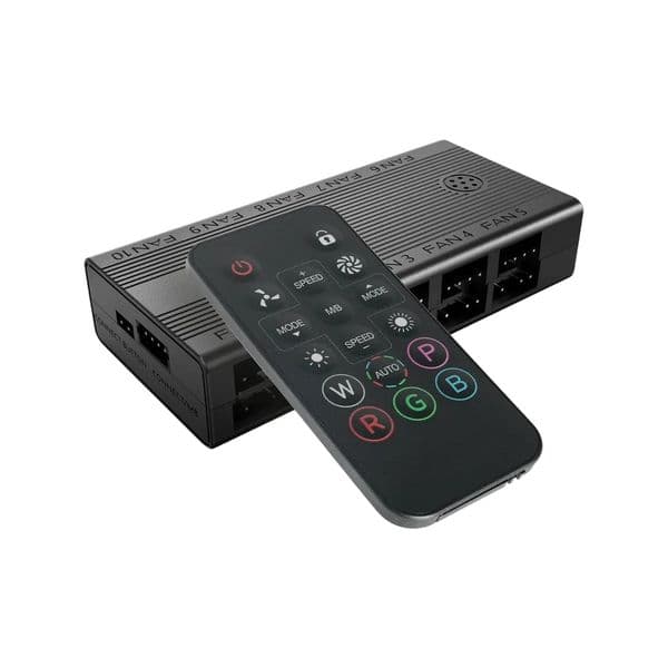 Mars Gaming Controlador de Ventoinhas PWM ARGB c/ Comando - MFHUB