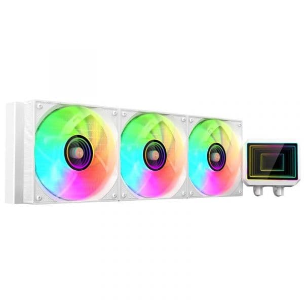 Mars Gaming ML-TWO360 Kit de 360mm com TDP 600W, 3x Ventoinhas ARGB e Bomba Gen4 Branco