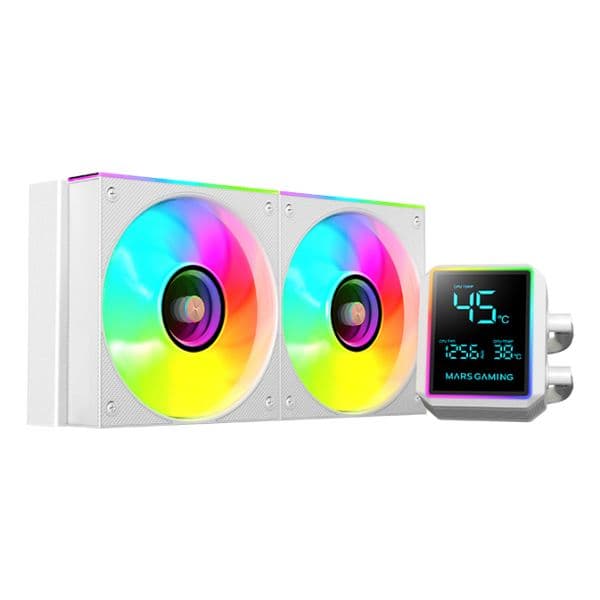 Mars Gaming ML-LCDPRO240W Water Cooler All-In-One 240mm Branco