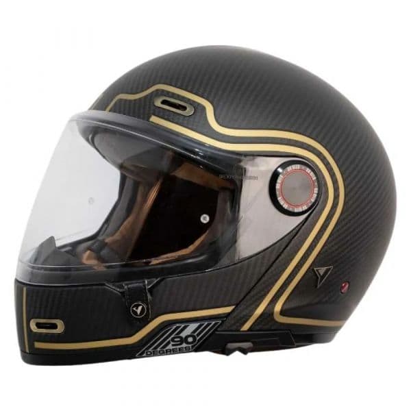 By City Capacete Modular 90 Degrees Gold / Carbon