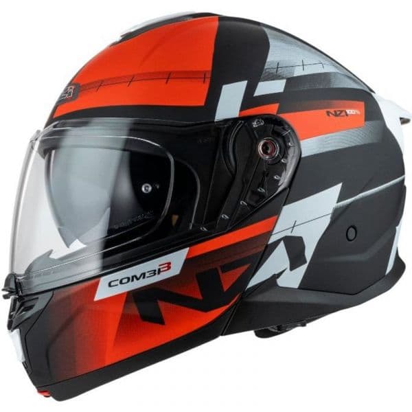 NZI Capacete Modular Combi 3 Duo Metric Black / Red / White XS