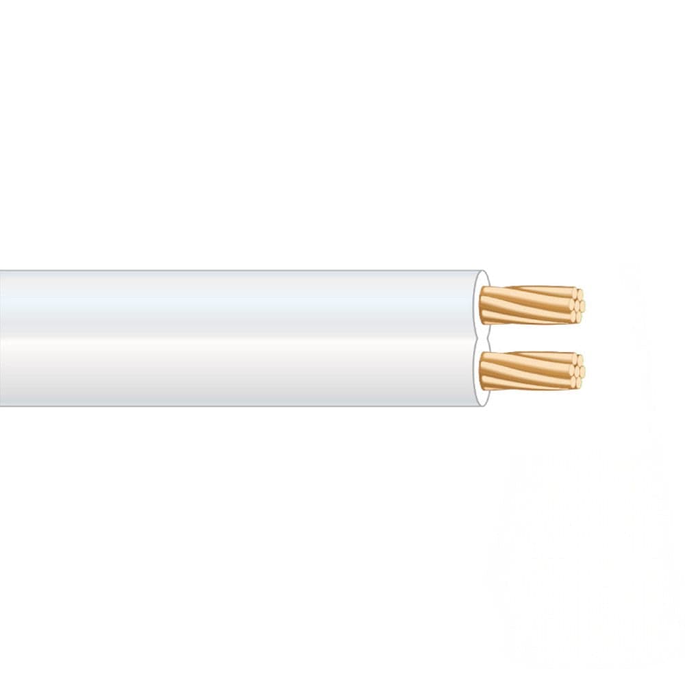 CABO PARALELO 2X1MM BRANCO ´´ÁUDIO´´ EURO/M (BOBINA PEQUENA Ø20