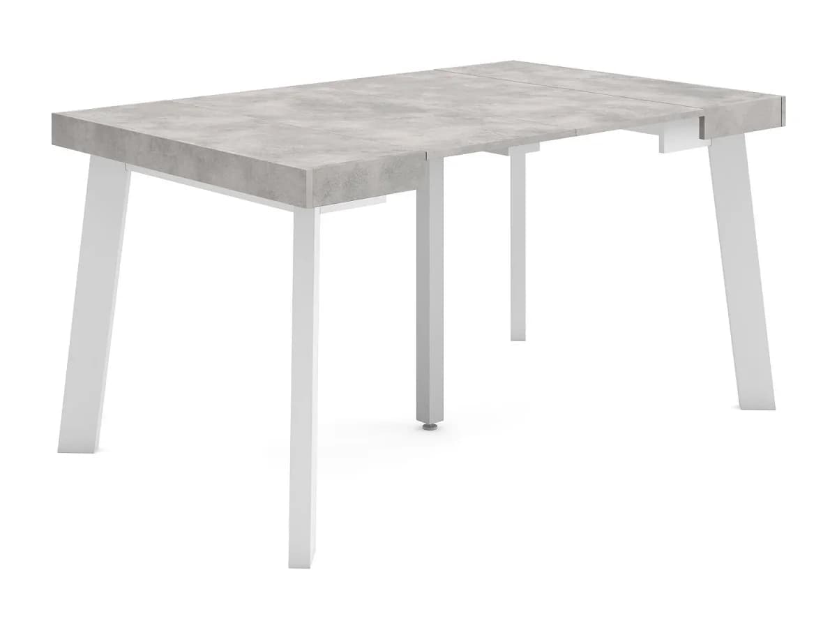 Mesa Consola Extensível, 140x90x73cm, Para 6 pessoas, Pés de madeira, Carvahlo