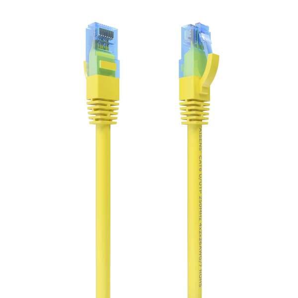 Aisens A135-0829 Cabo de Rede RJ45 Cat.6 UTP AWG26 CCA 25cm Amarelo