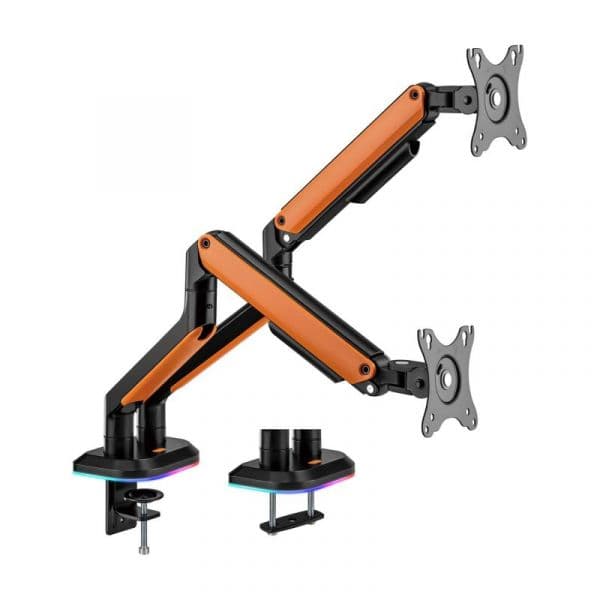 Aisens DT32TSR-251 Suporte de Mesa para 2 Monitores 17" a 32" até 9Kg RGB