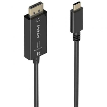 AISENS A109-0879 Cabo Conversor USB-C para DisplayPort Bidirecional 8K@60Hz 1,8 Mts