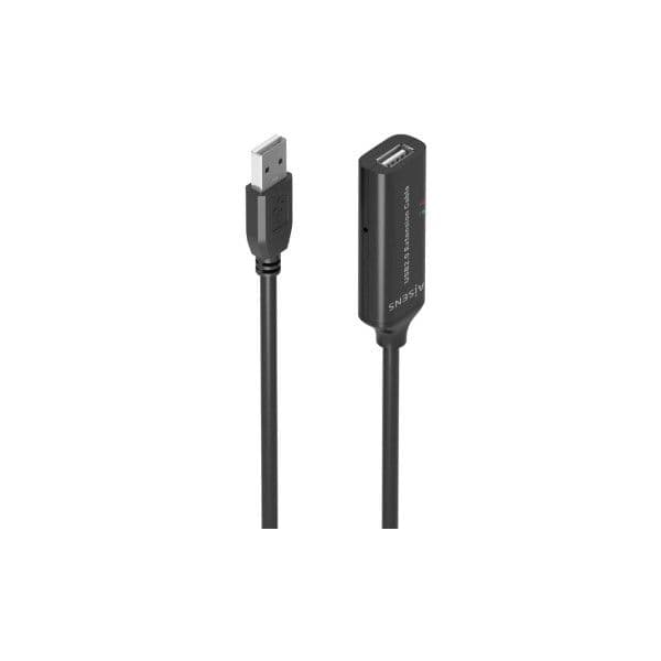 Aisens A101-0019 Cabo de Extensão USB 2.0 com Amplificador A/M - A/F Preto 10m