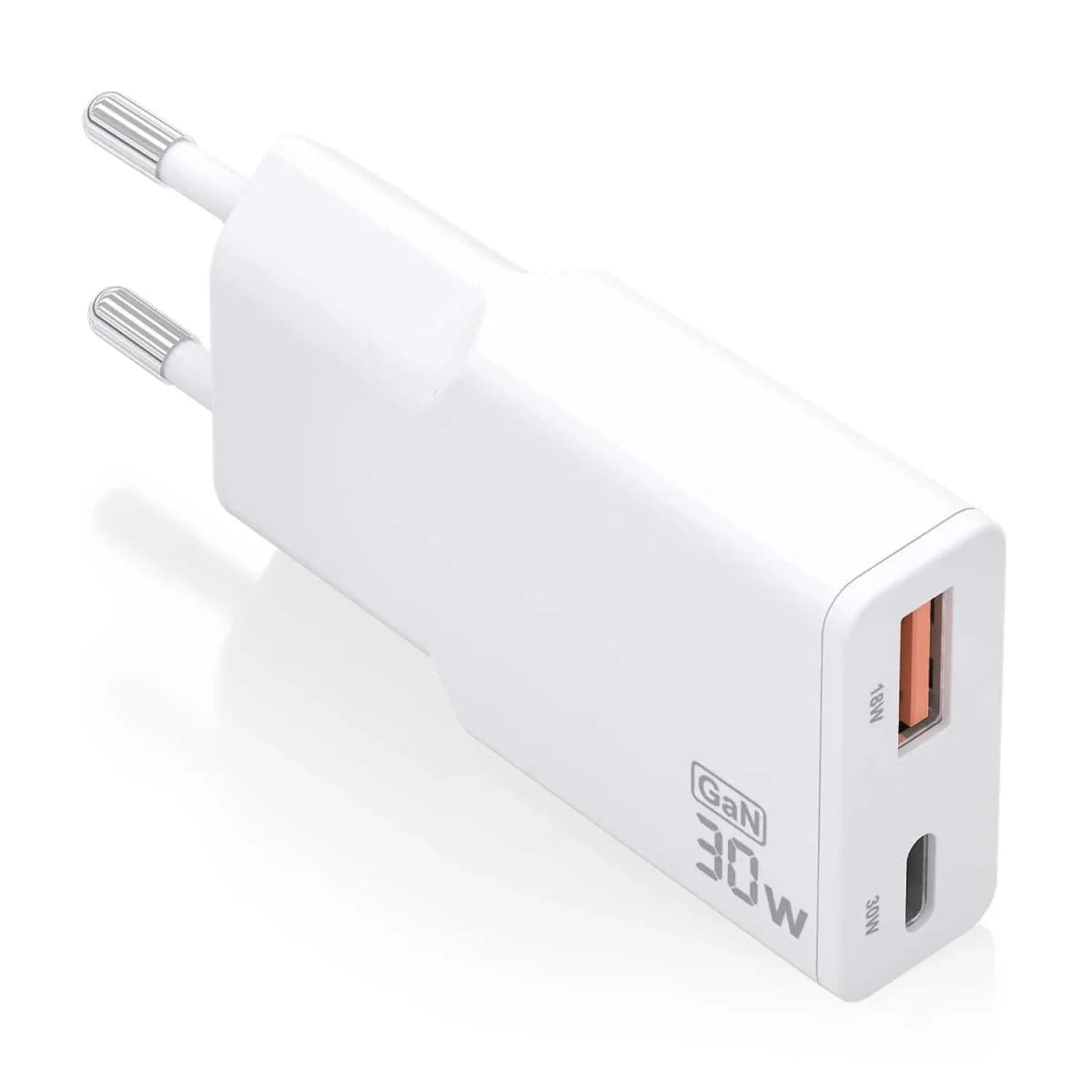 Aisens ASCH-30W2P046-W Carregador GaN Ultra Delgado 30W Branco
