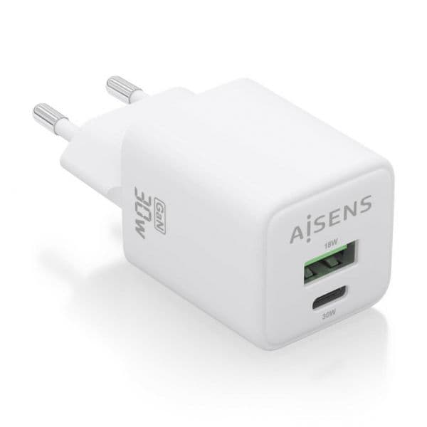Aisens Carregador GaN 30W Branco
