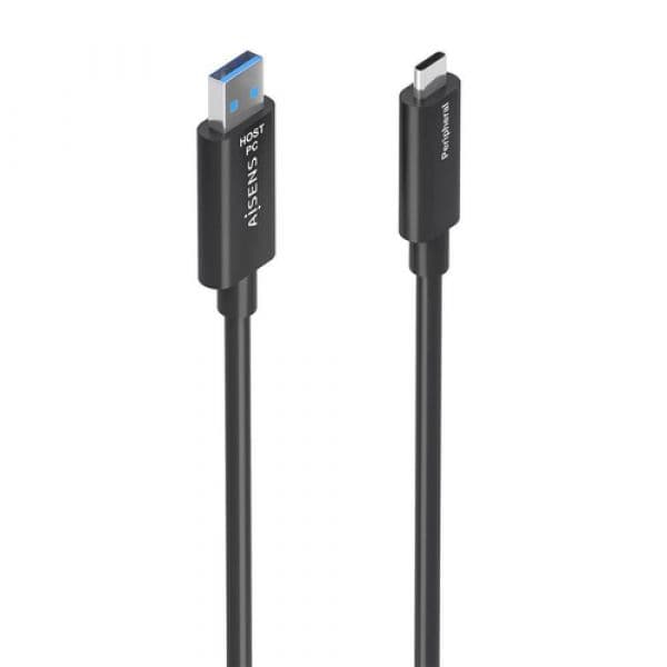 Aisens A157-0927 Cabo USB-A para USB-C 3.2 Gen 2 10Gbps AOC 40m Black