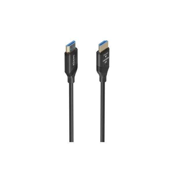 Aisens A153-0936 Cabo HDMI V2.1 Ultra Alta Velocidade AOC HEC Óptico Ativo 8K@60Hz 4K@120Hz 48Gbps 25 Metros Preto