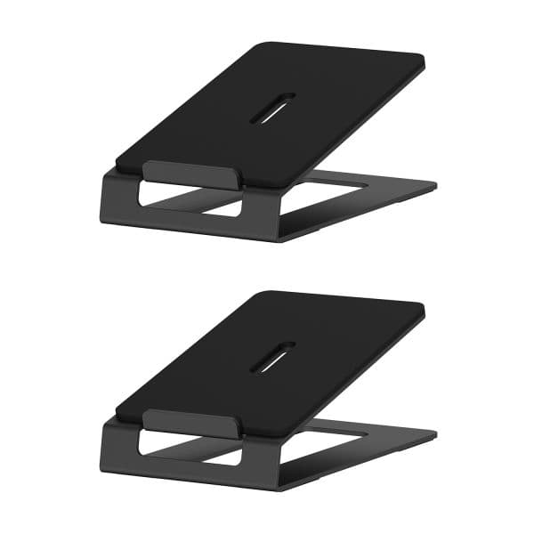 AISENS Suporte de Coluna SPK08U-427 para Secretária em Aço Preto