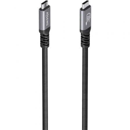 AISENS Cabo USB 3.2 Tipo-C Macho/Macho 100W 10Gbps 8K@30Hz 4m Preto
