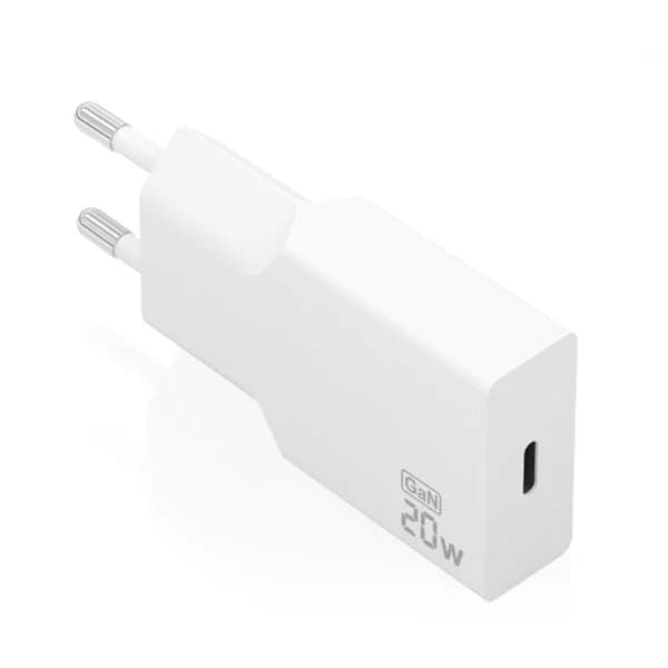 Aisens - Carregador Ultrafino Gan de 20 W, 1 X USB-C PD3.0, Branco