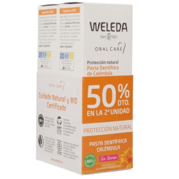 Weleda Pasta de Dentes Calêndula 2x75ml