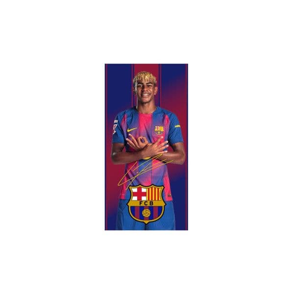 FC Barcelona Toalha Lamine Yamal Microfibra 70x140cm